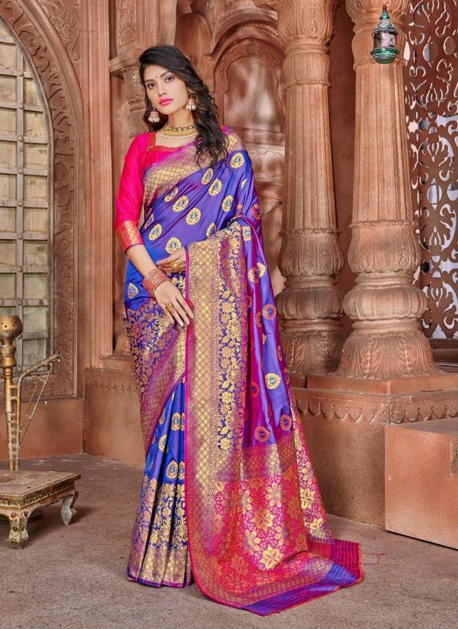 Rajyog Virasat Silk Latest Fancy Festive Wear Heavy Designer Soft Silk Weaving With Contrast Pallu With Blouse Collection